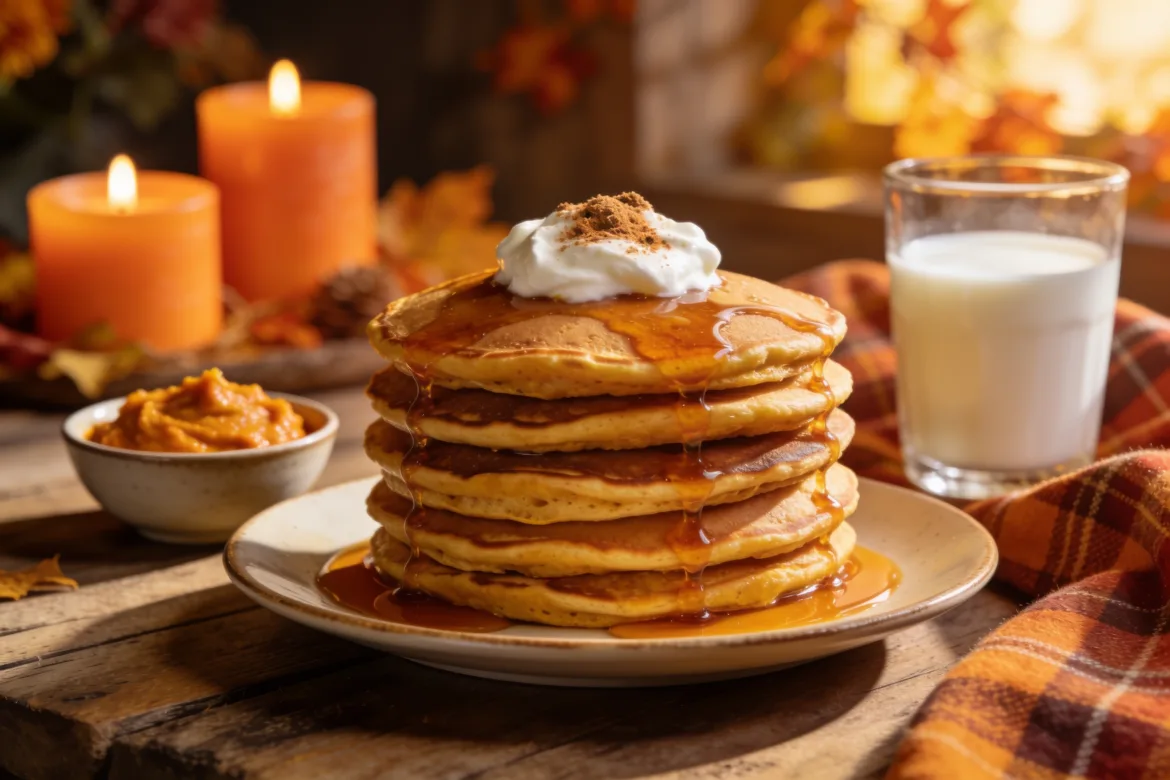 Greek Yogurt Pumpkin Pancakes for a Cozy Fall Breakfast
