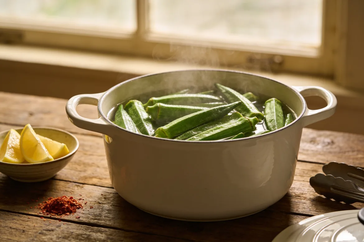 Southern Boiled Okra Recipe That’s Tender and Flavorful