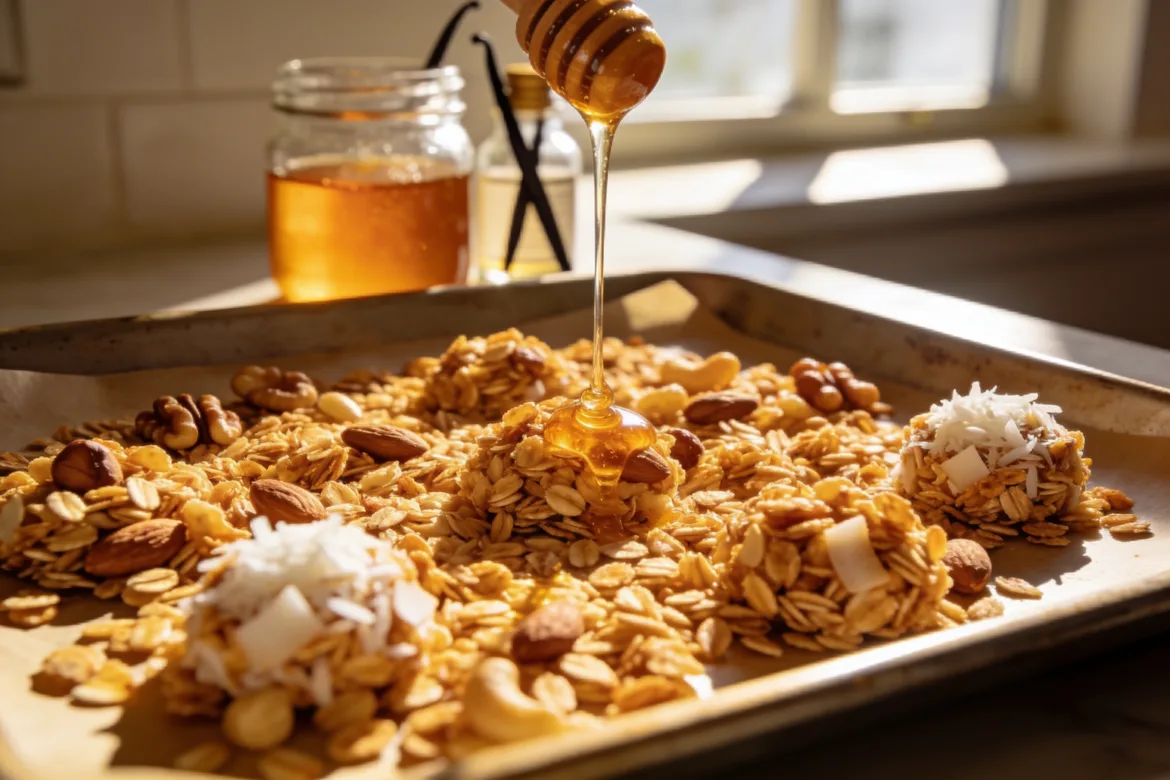 Easy Healthy Granola Recipe With Oats, Nuts, and Honey
