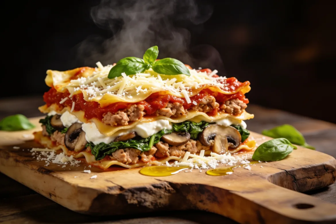 Easy Healthy Lasagna Recipe With a Lighter Homemade Filling